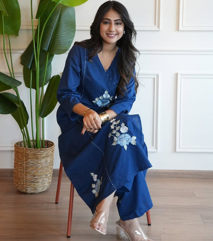 Radiate Timeless Elegance with Our Pure South Cotton Suit Set
