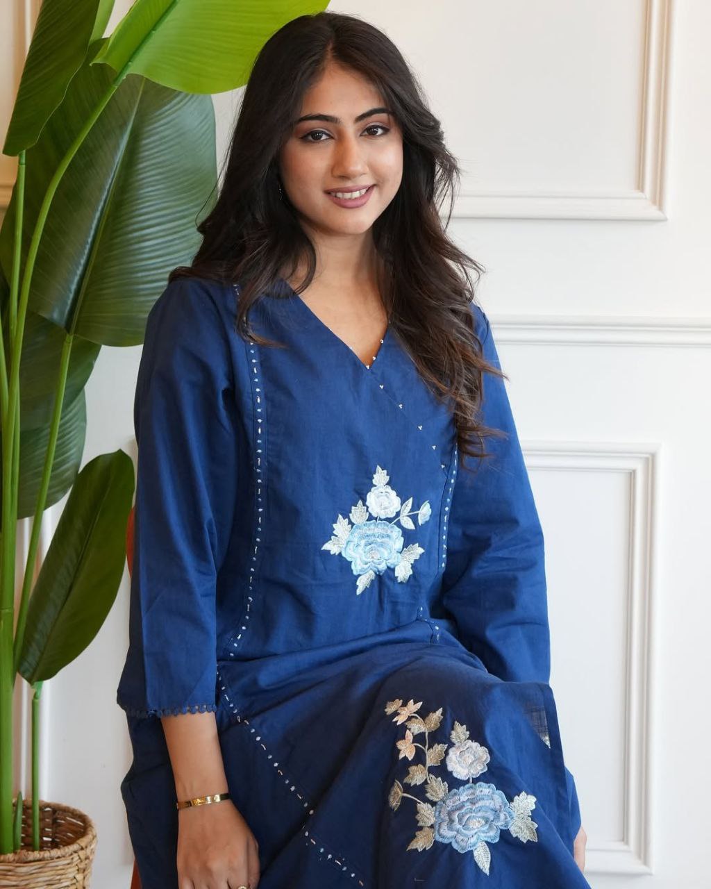 Radiate Timeless Elegance with Our Pure South Cotton Suit Set