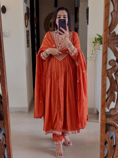 Trendiva Ethnic Elegance with Our Premium Cotton Suit Set