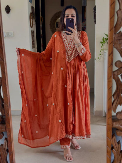 Trendiva Ethnic Elegance with Our Premium Cotton Suit Set