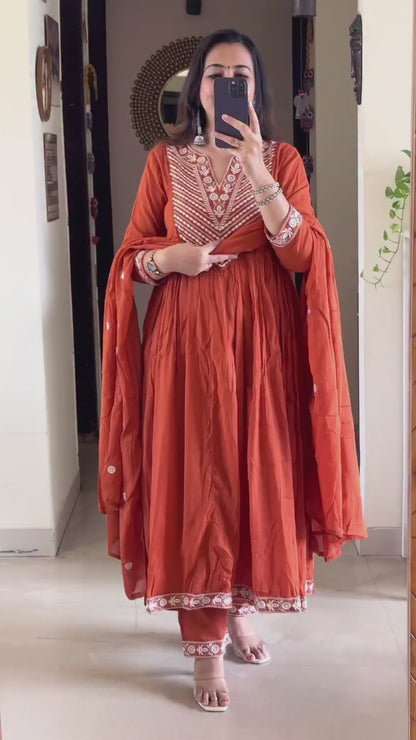Trendiva Ethnic Elegance with Our Premium Cotton Suit Set